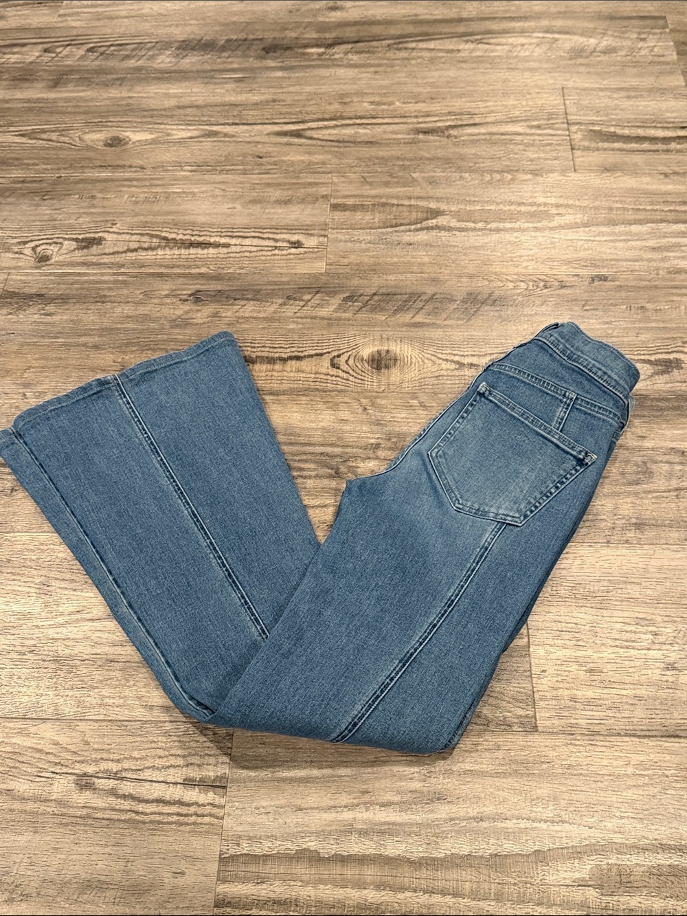 VERONICA BEARD Sheridan Exaggerated Flare Jeans Dark Hale High Rise Size 24 - Picture 12 of 12